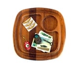 Dansk Teak Wood Tray // Mid Century Danish Modern Serving Piece
