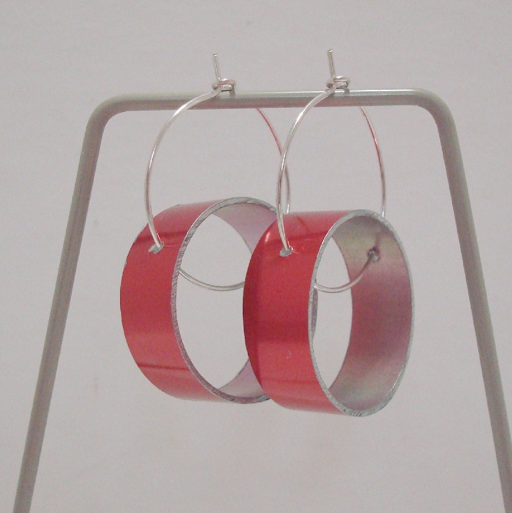 Large hoop earrings