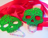 Lace Skull Barefoot Sandals CUSTOM Pick Your Color