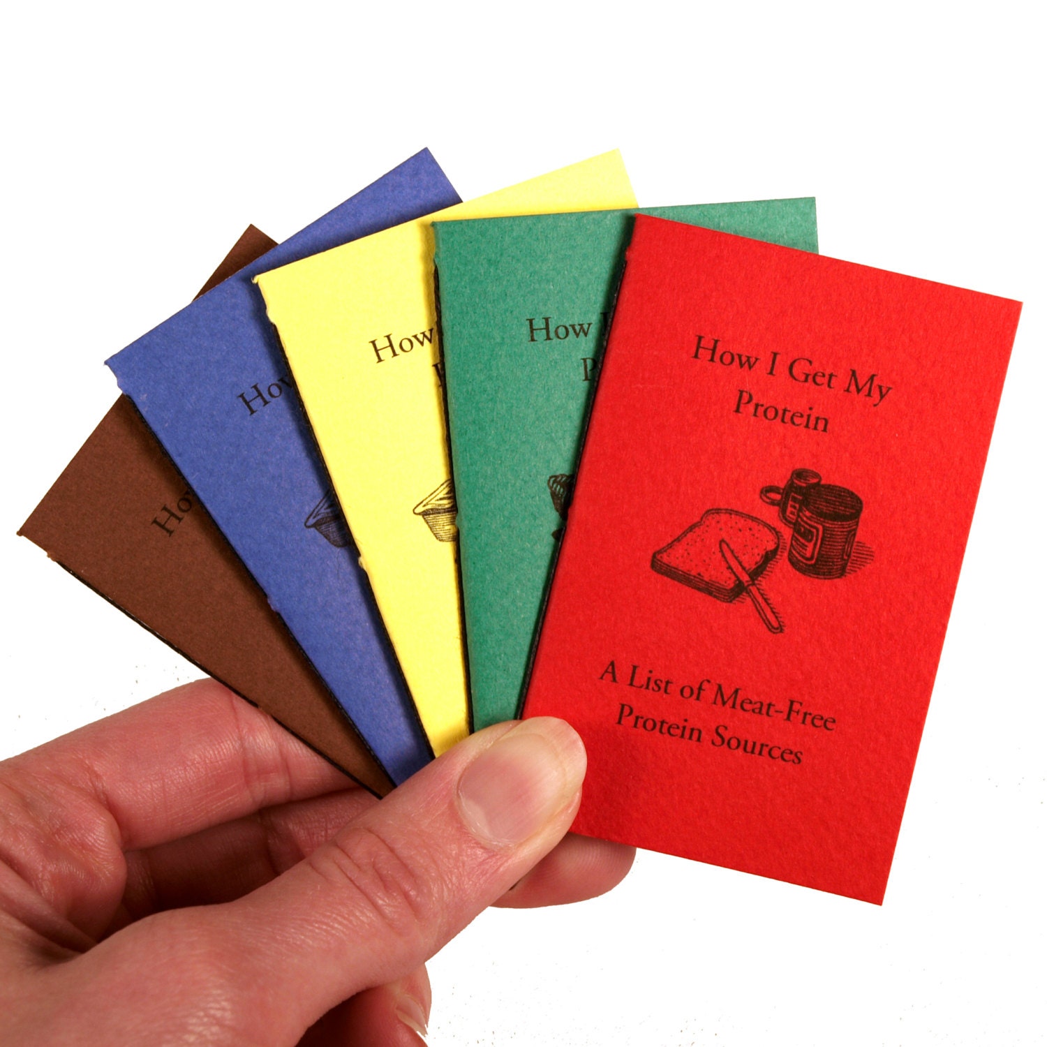 How I Get My Protein Mini Book for Vegetarians/Vegans (Peanut Butter, Red)