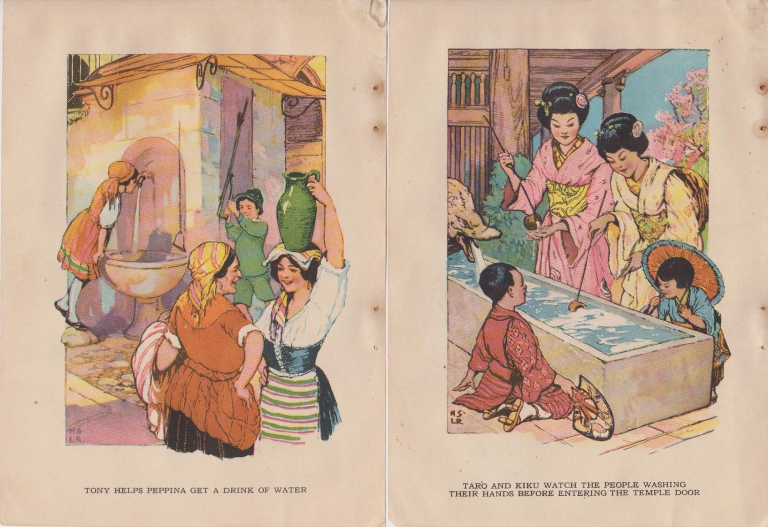Illustrations from After the Rain Book published in 1932 by Lou Rogers
