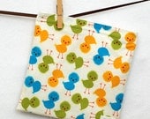 Fuzzy Chicks - Large Reusable Sandwich Bag from green by mamamade