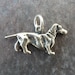 Sterling Silver Oxidized 3D German Dachshund Dog Charm - One 1 Charm
