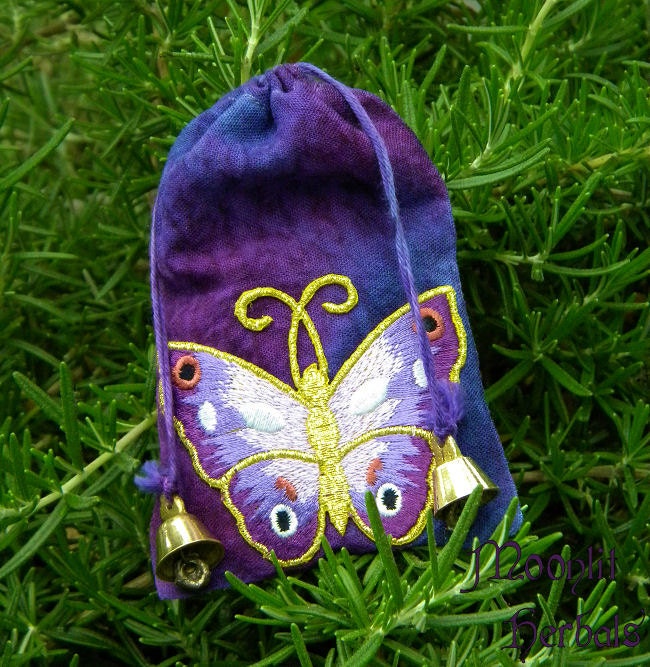 Spirit of the Butterfly Spell Sachet - Faerie Magick, Transformation, Joy, Renewal, New Beginnings, Happiness, Spiritual Journey