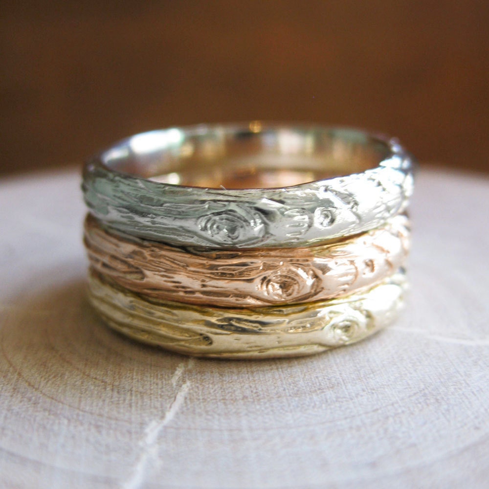 YOUR CHOICE Gold woodgrain ring Thinnest PLYWOOD 3mm Made to Order