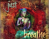 Just Breathe - 10" x 10" Canvas Print