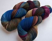 Handpainted Superwash Merino Lace Weight -- Doctor Who: Mad Man With a Box (100g/875yds)