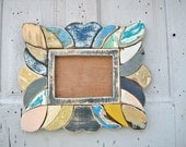 Reclaimed Wood Mosaic Picture Frame Art 6x8