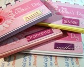 Happy Mother's Day Mother --- Upcycled Giftcard Notebook  ---  no value on card