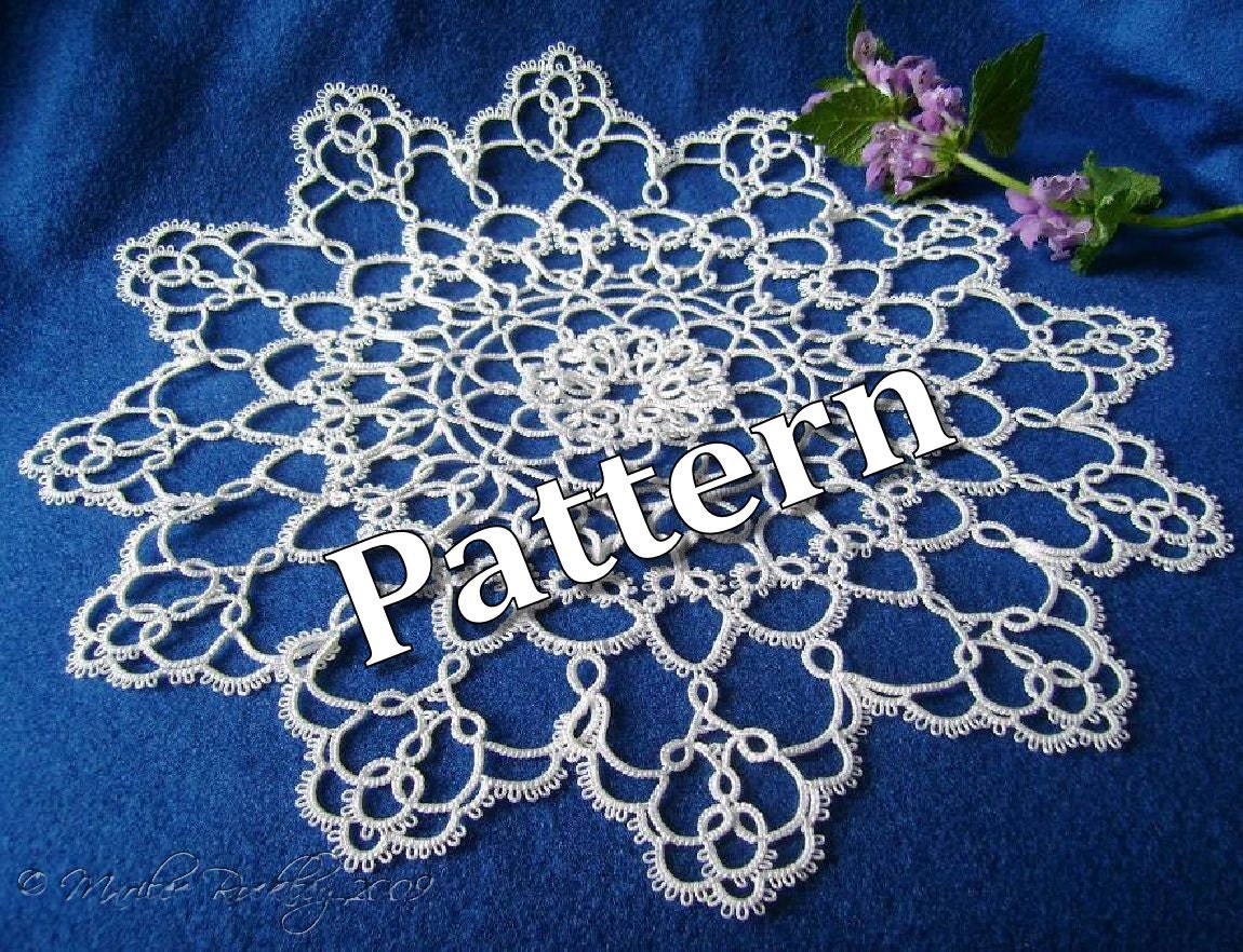 PDF Tatting Pattern "Jubiloso Doily" Instant Download