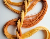 Size 50 hand dyed tatting crochet thread "Gold Dust"