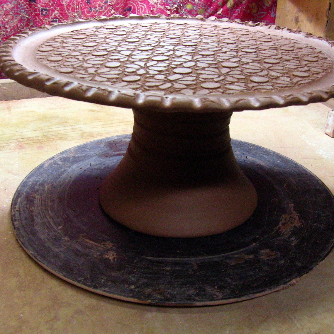 For Diane  Lace Cake Stand Centerpiece Plate