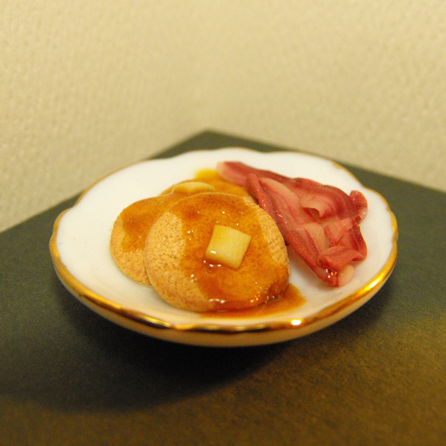 Pancake and Bacon Breakfast Platter--MADE TO ORDER miniature