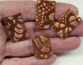 Handmade Embossed Copper Jewelry Component - DIY - Bracelet Links