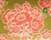 1 yard of Secret Garden - Fresh Cut Flowers in Moss by Sandi Henderson