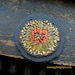 Golden Orange Sunflower Mandala Mosaic