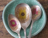 Everlasting Bouquet Custom Silver Spoon Flower Garden Markers