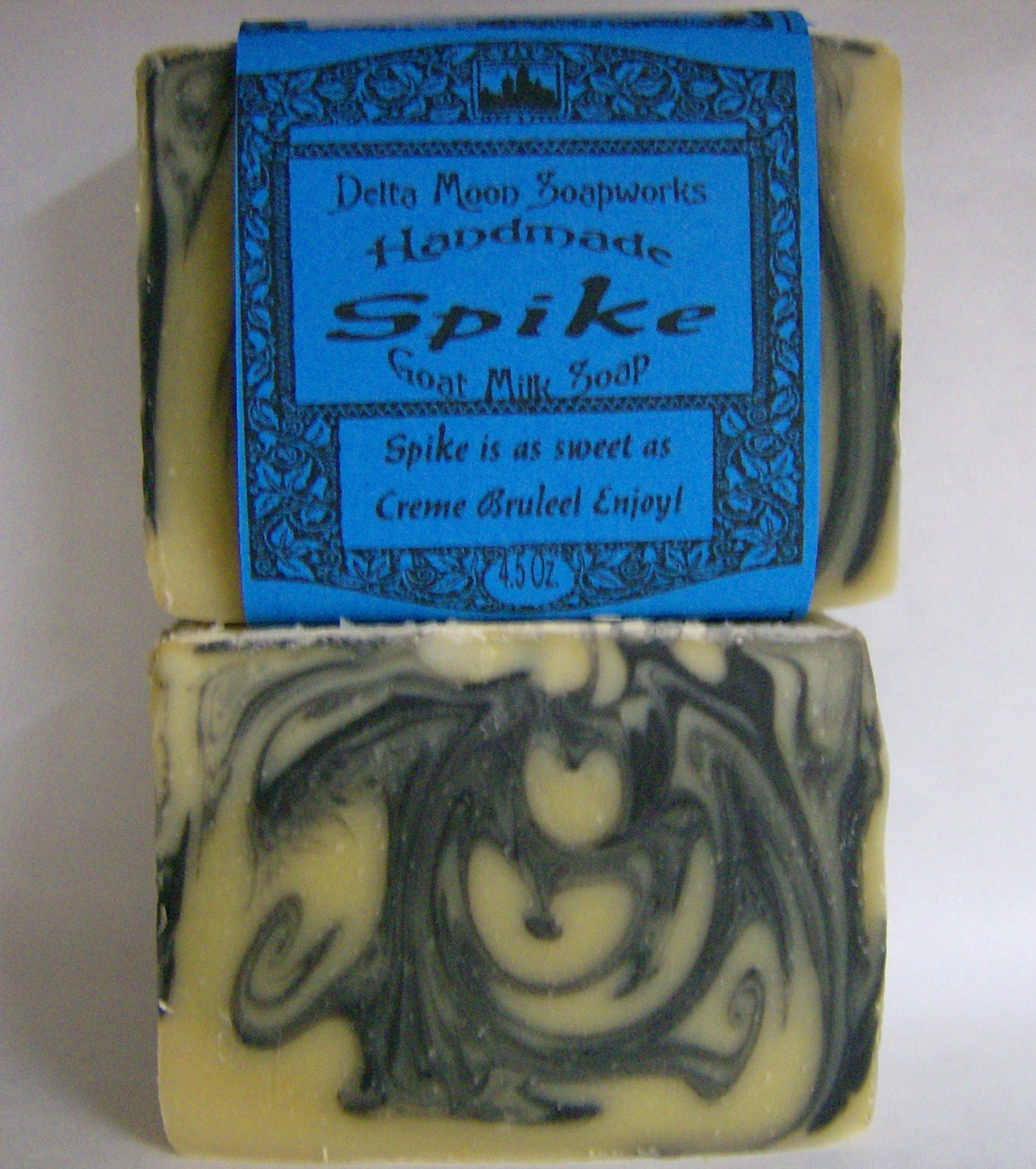 Spike  is our Creme Brulee scented Goat Milk Soap with Olive Oil
