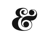 ampersand rubber stamp - and stamp