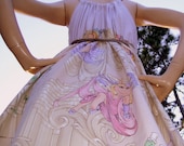 Miss Piggy Sundress Burlesque Vegas Showgirl with Kermit Upcycled Dress M L XL 1X Adult Geek Sundress