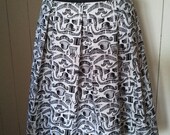 Moustaches, tophats & bowlers  skirt