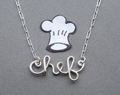 chef necklace - all sterling silver