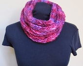 nob hill cowl // electric pink