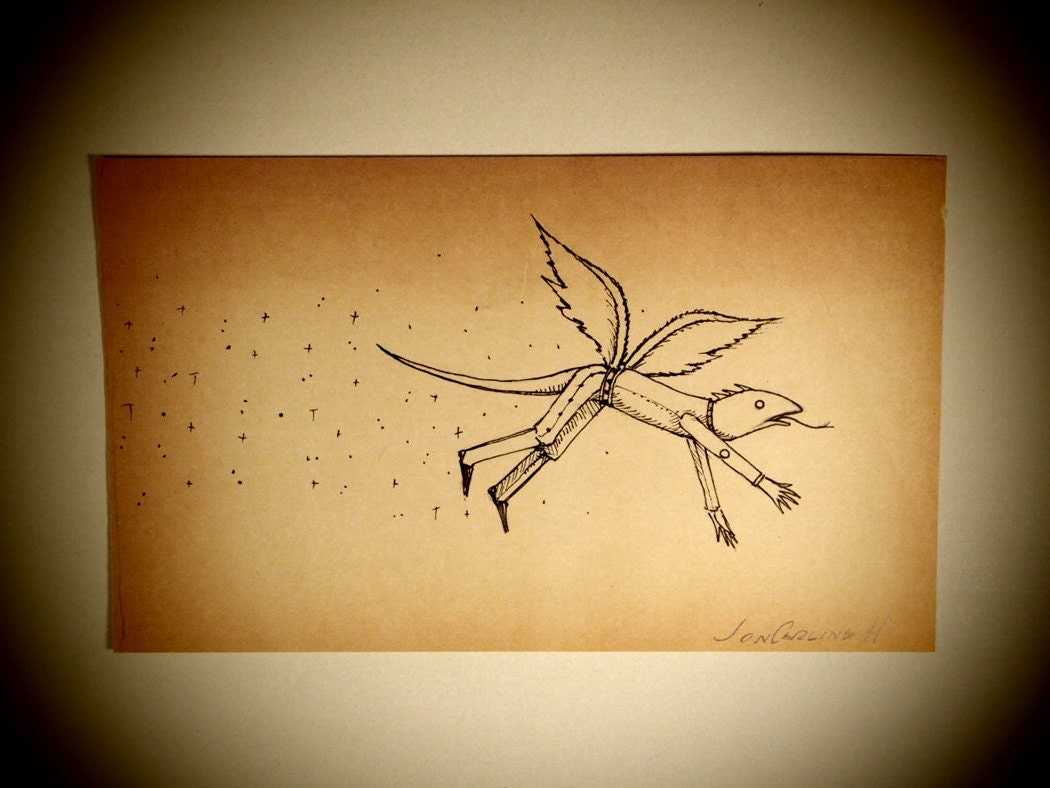 Original Drawing - Winged Belt