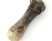 SALE: Organic Style Focal in Grey and Ivory - Handmade Lampwork Bead (1)