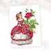 Marie Antoinette, Greeting Card, French, Red Roses, Red Heart, Bee, Birthday card