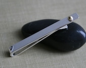 Sterling Silver & 14K Gold Tie Bar, Groom's Gift