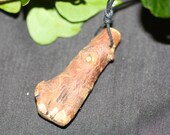 Natural Yew Wood Pendant for Transformation
