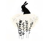 Rabbit illustration art print