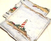 Nautical Potholders, Hot pads,  Lighthouses, Kitchen Decor