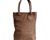 Eva- Soft Brown Tote Made of Recycled Leather