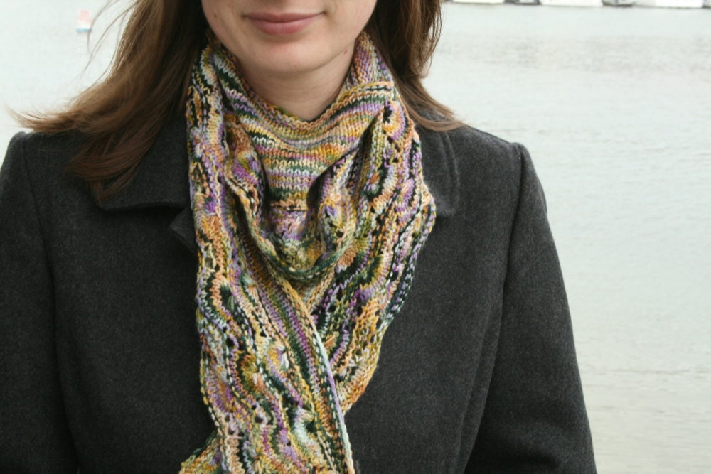 Pattern - Shell Point Shawlette Knitting Pattern by Blarney Yarn