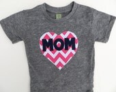 Father Daughter Father's Day Dad T Shirt Applique- Kids Valentines Pink Chevron Heart Shirt
