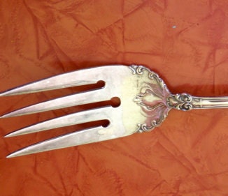Silver Serving Fork For Mother, Bride, or Friend