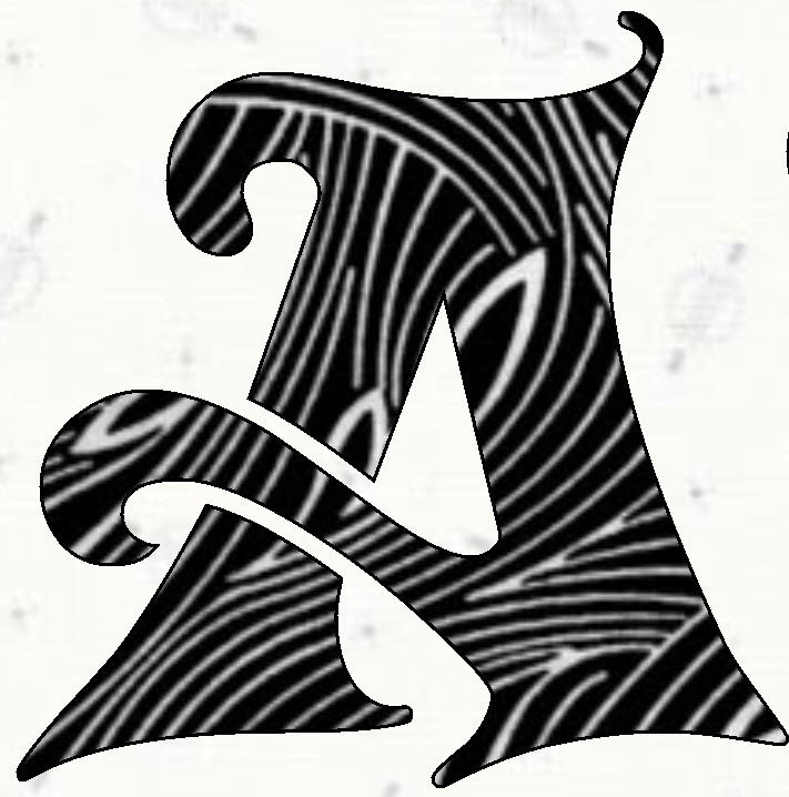 Printable Alphabet Letters: Carousel  Font alphabet template in pdf
