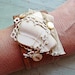 heart river shard leather cuff