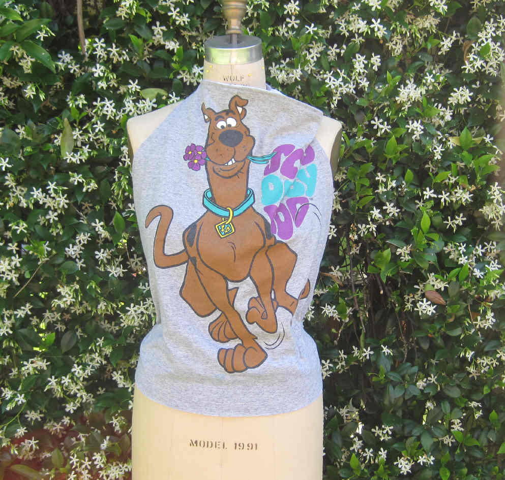 Scooby Doo Halter Top UPcycled t shirt halter top SZ 38