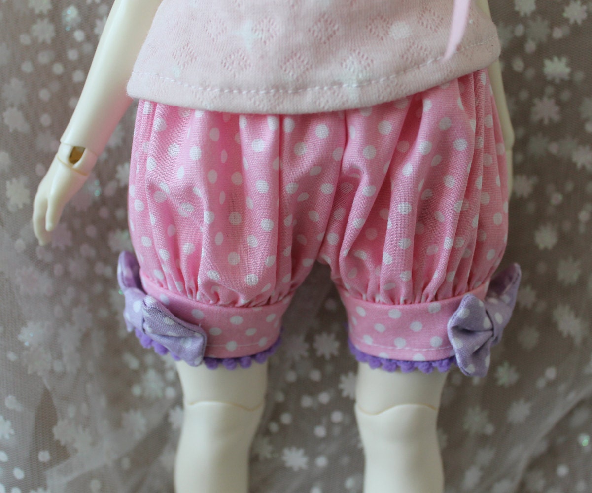 Pick Your Size - Fairy Kei Bloomers Pink and Purple Cute Lolita BJD Doll MSD YoSD Kaye Wiggs SD Super Dollfie Minifee