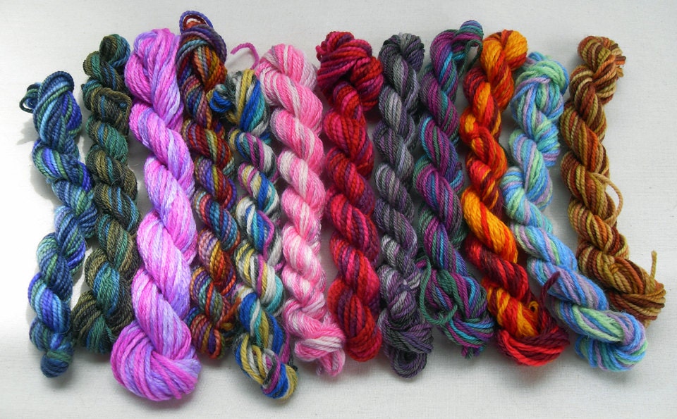 Wool yarn, Sock Yarn, Mini Skein, Amigurumi, knitting yarns 3