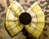 TAXI Plaid Hair Bow Clip