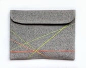 Geometric iPad 3 Sleeve - Bright Yellow & Tangerine