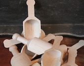 Wood Scoops Set of 3 -- Candy Scoops 3" Il_170x135