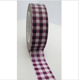 Purple Plaid- Washi Tape -- single roll Il_570xn