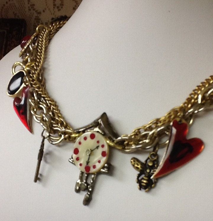 The Cuckoo Clock & the Bees Charm Necklace