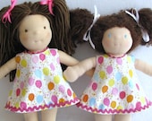 For Waldorf 10 inch doll a-line party balloon dress
