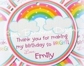 NEW - Girls Over the Rainbow Favor Tags